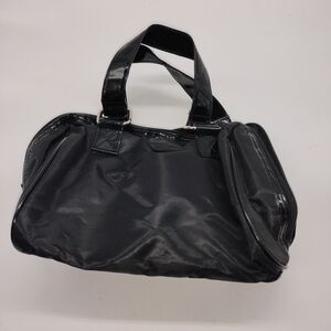 Avon Black Mini Tote Bag with Patent Trim